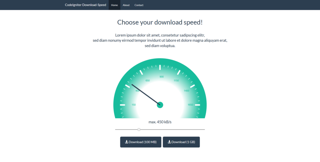 Download-Speed-Drosselung mit CodeIgniter