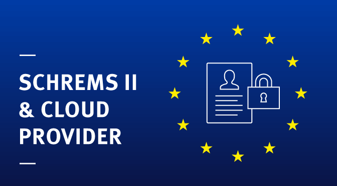 Cloud Provider and Schrems II